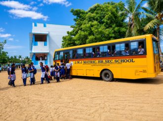 JMJ School students using the school transport facility