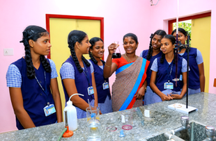 JMJ School students taking part in practical science projects