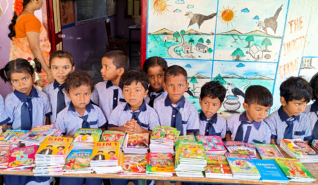 Students celebrating their achievements