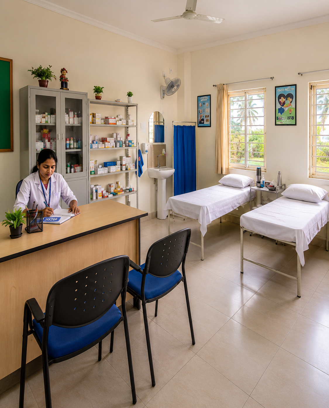 Calm, clean and student-friendly wellness room at JMJ School